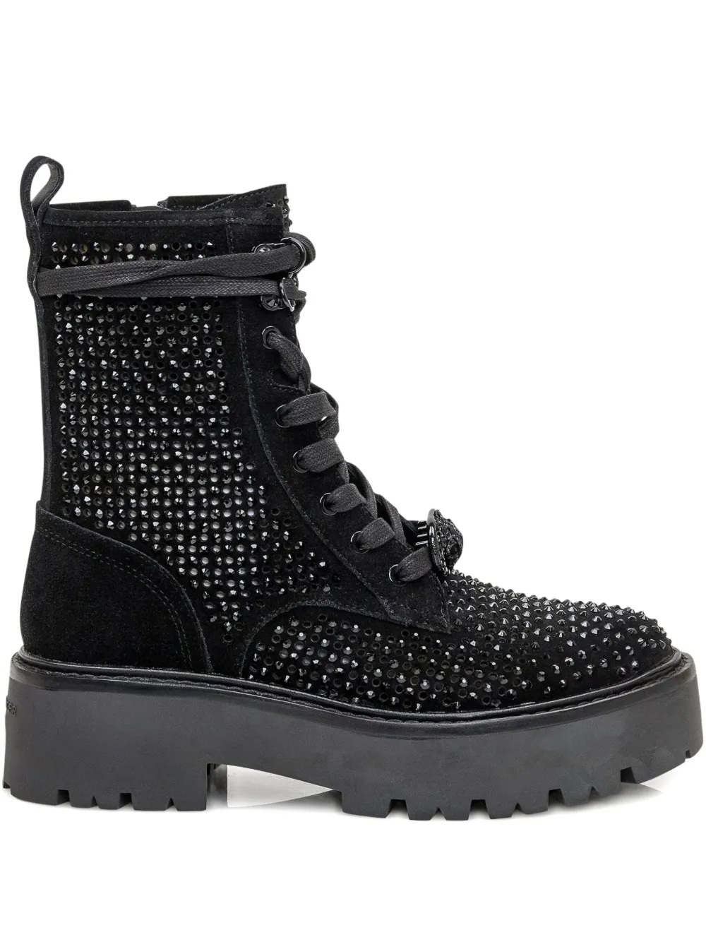 Kurt Geiger London 50mm crystal-embellished boots Black