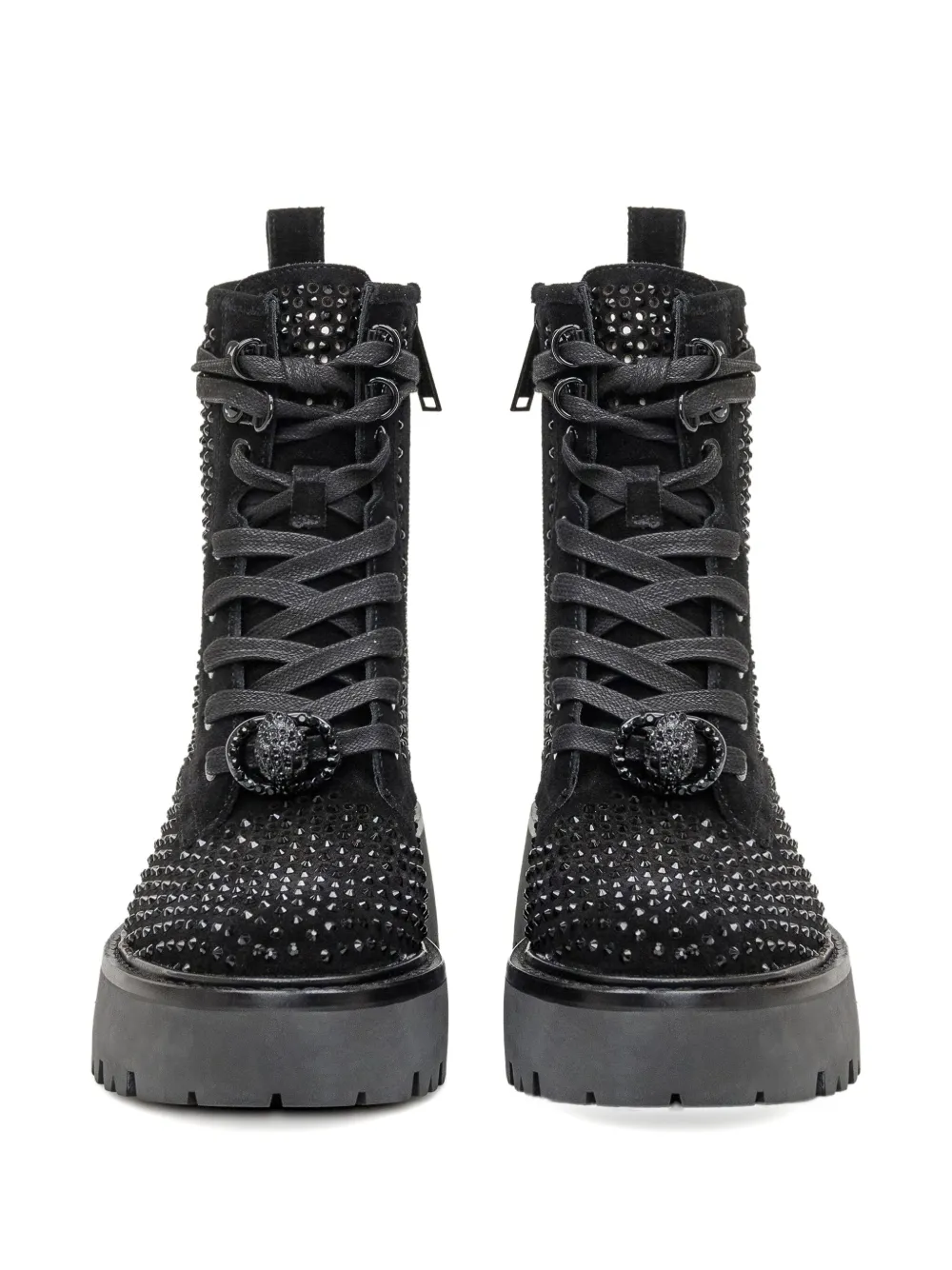Kurt Geiger London 50mm crystal-embellished boots Black