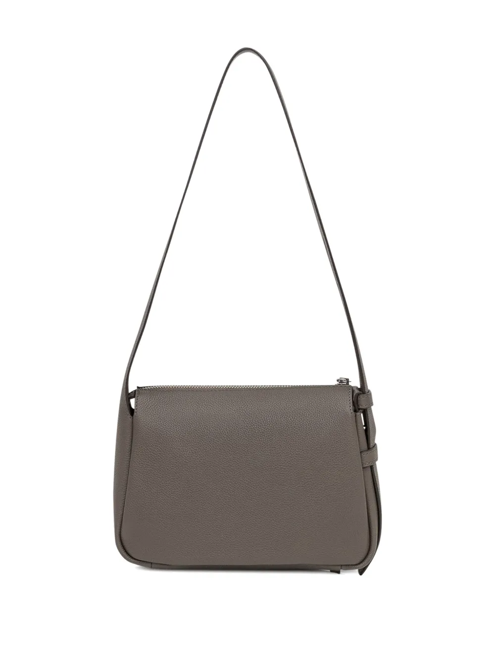 Tory Burch Small Romy Leather Shoulder Bag In Gray