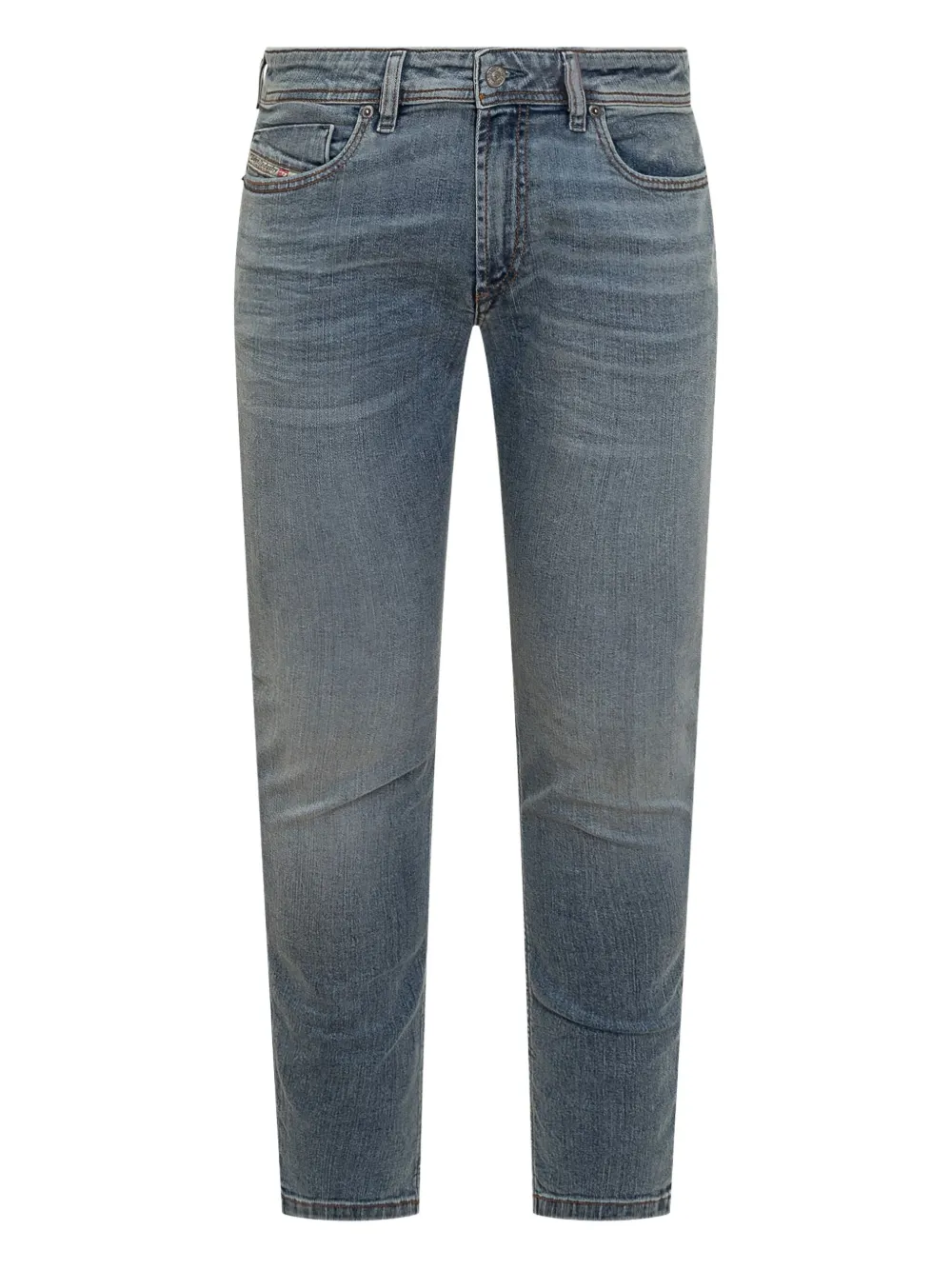 Diesel 1979 Sleenker logo-plaque jeans - Blu