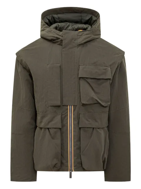 K-Way pocketed hooded jacket