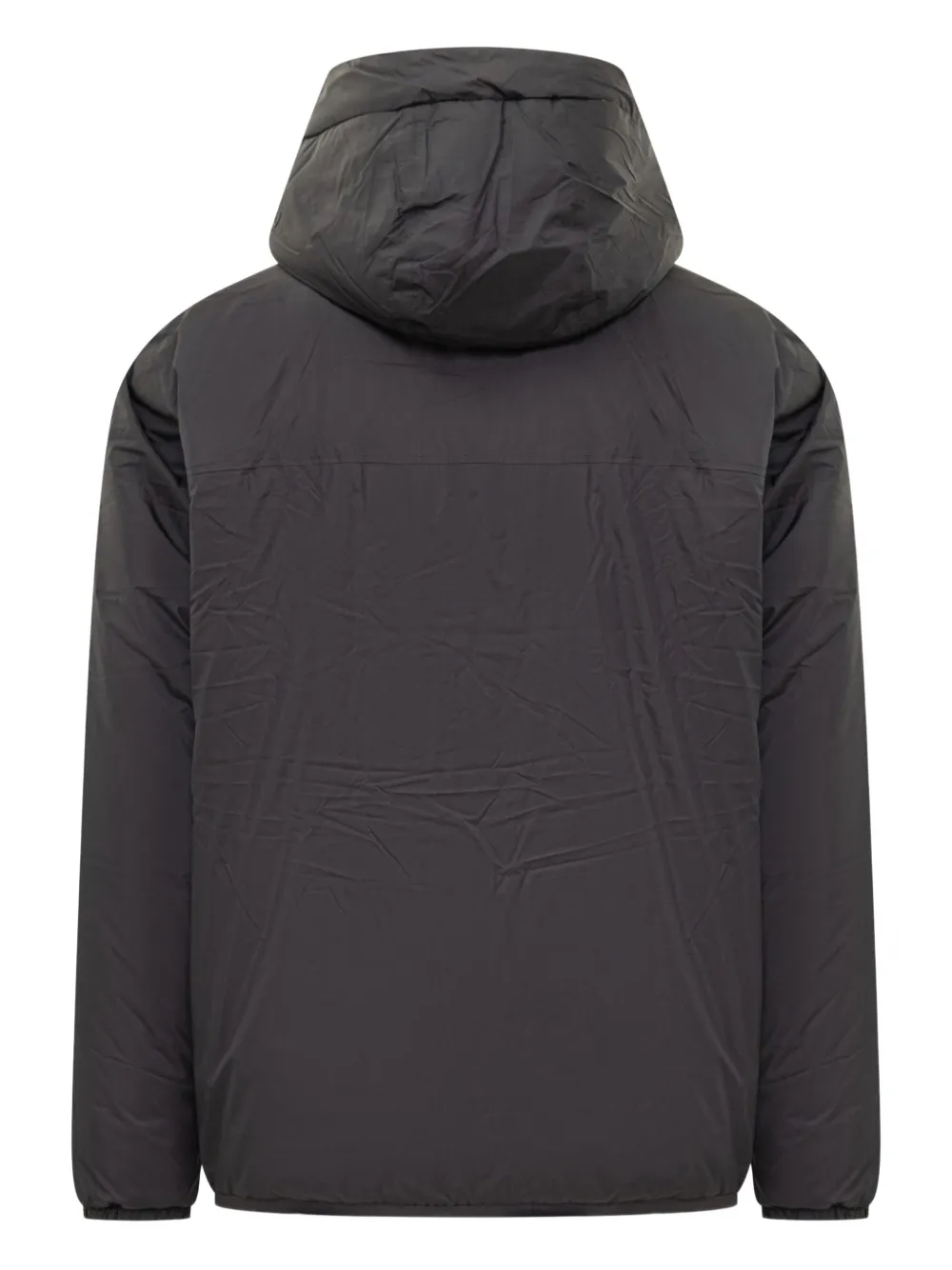 K-way Hooded Padded Jacket In Black