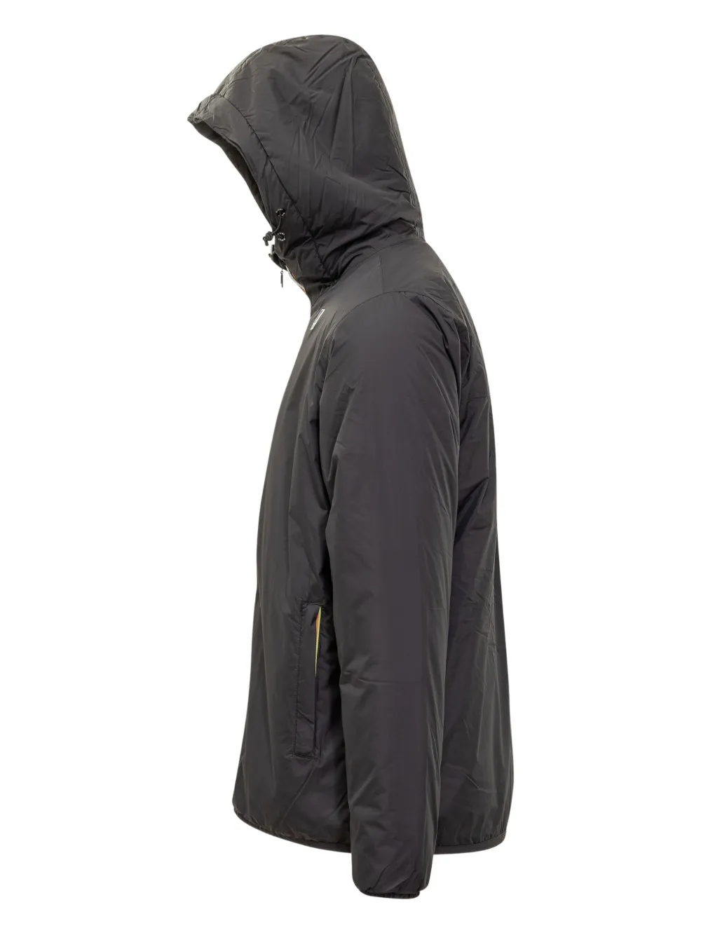 K-way Hooded Padded Jacket In Black