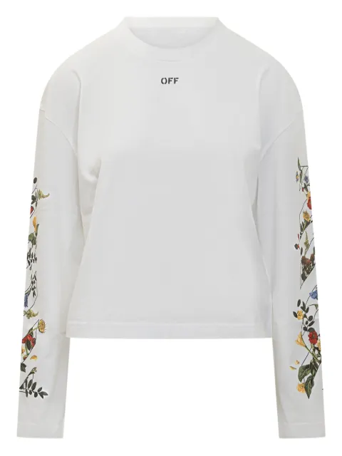 Off-White floral-print long-sleeve T-shirt