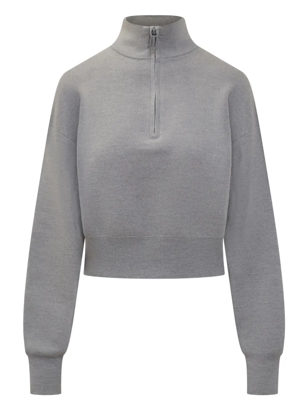 Victoria Beckham half-zip sweater - グレー Victoria Beckham half-zip sweater - グレー