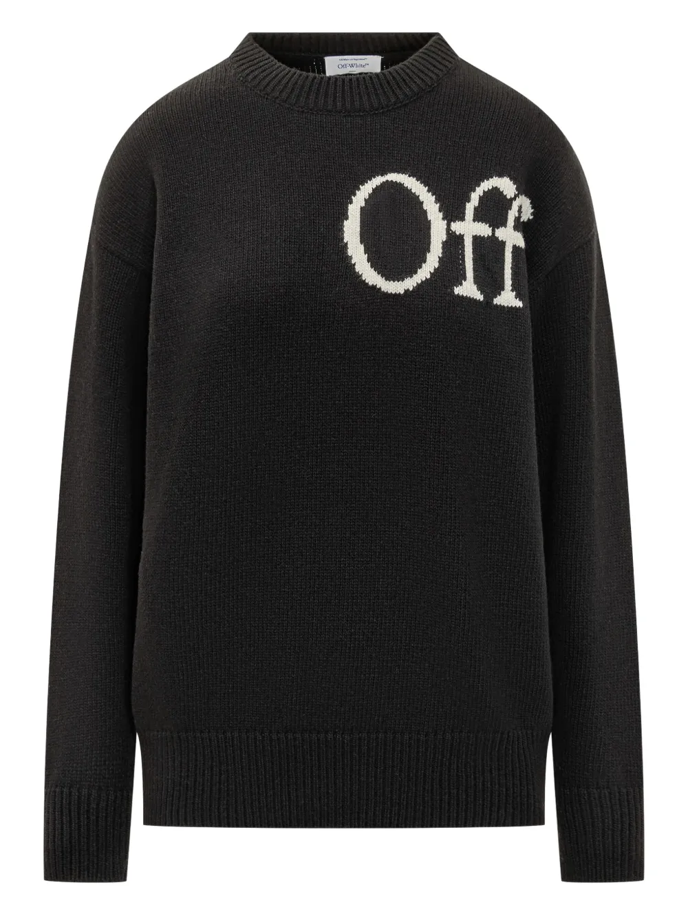 Off-White off-white crewneck sweater - ブラック Off-White off-white crewneck sweater - ブラック
