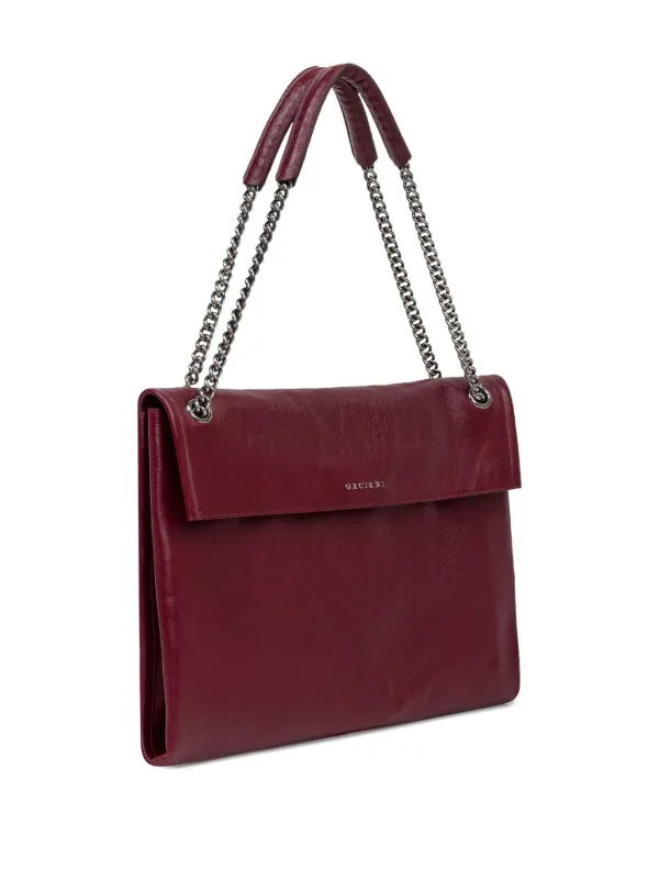 Orciani Borsa a Spalla Venus Gotham Midi In Pelle Con Catena - Main Image