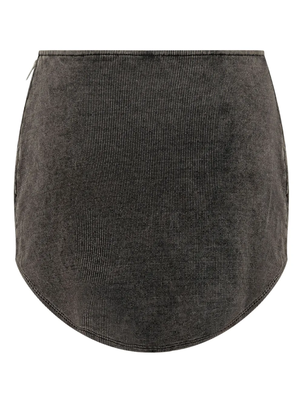 Diesel zip-fastening denim skirt - Zwart