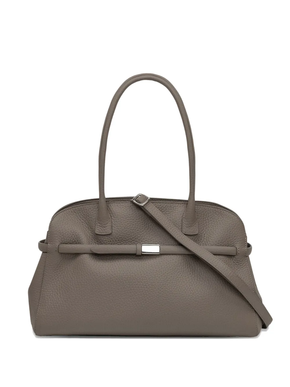 Orciani strap-detail leather tote bag | Brown | Image 1