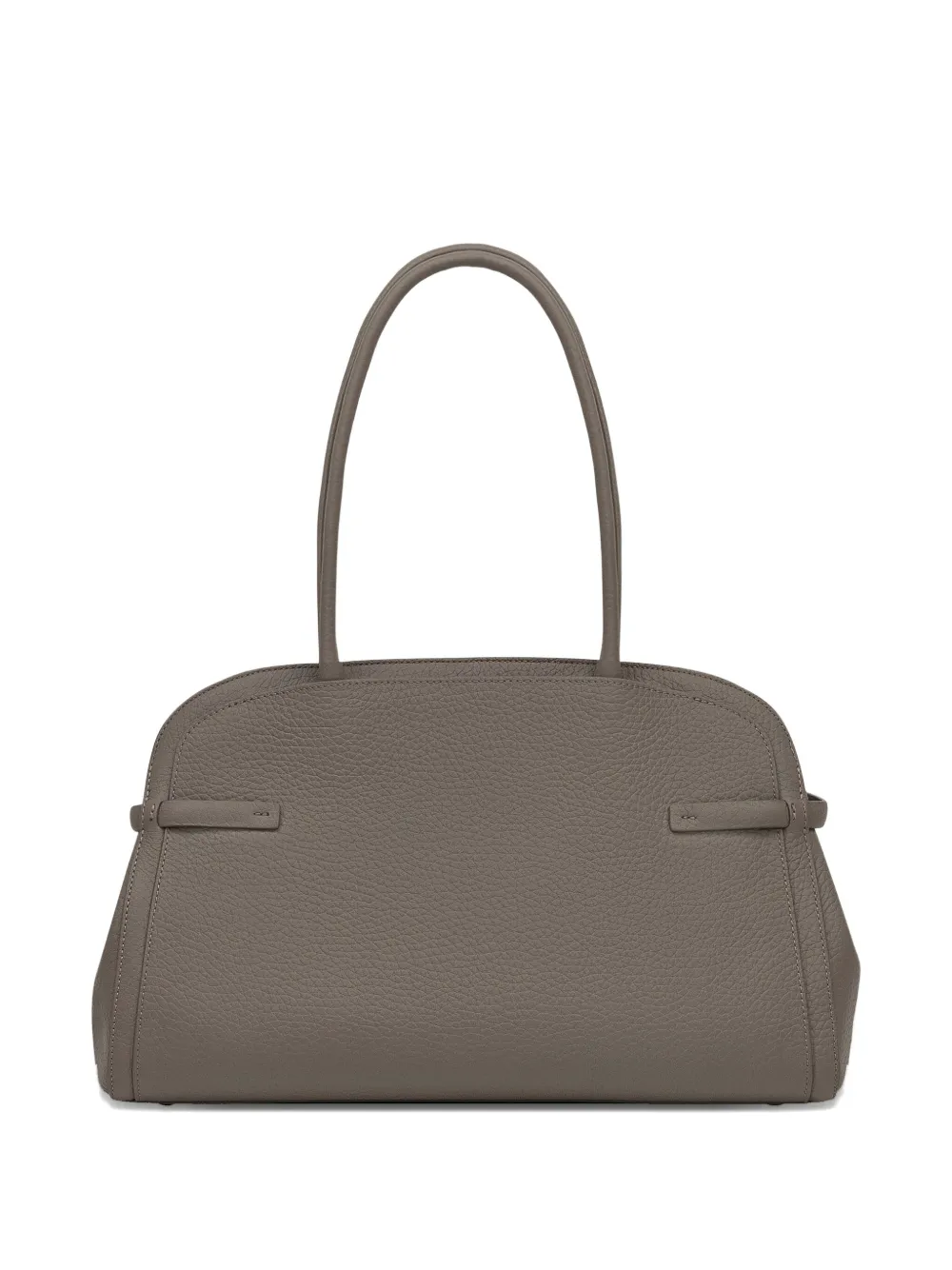 Orciani Leren shopper - Bruin