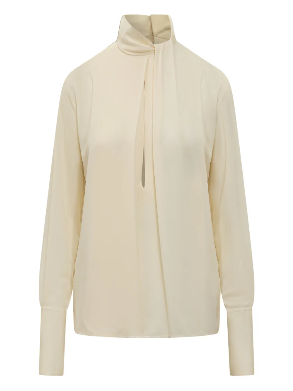 TOM FORD long-sleeves silk blouse - Toni neutri