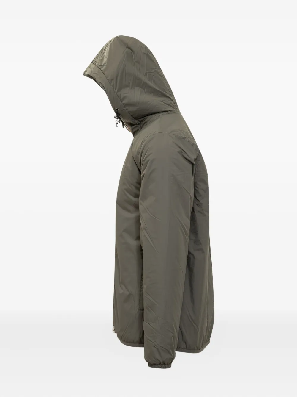K-way Hooded Padded Jacket In Green