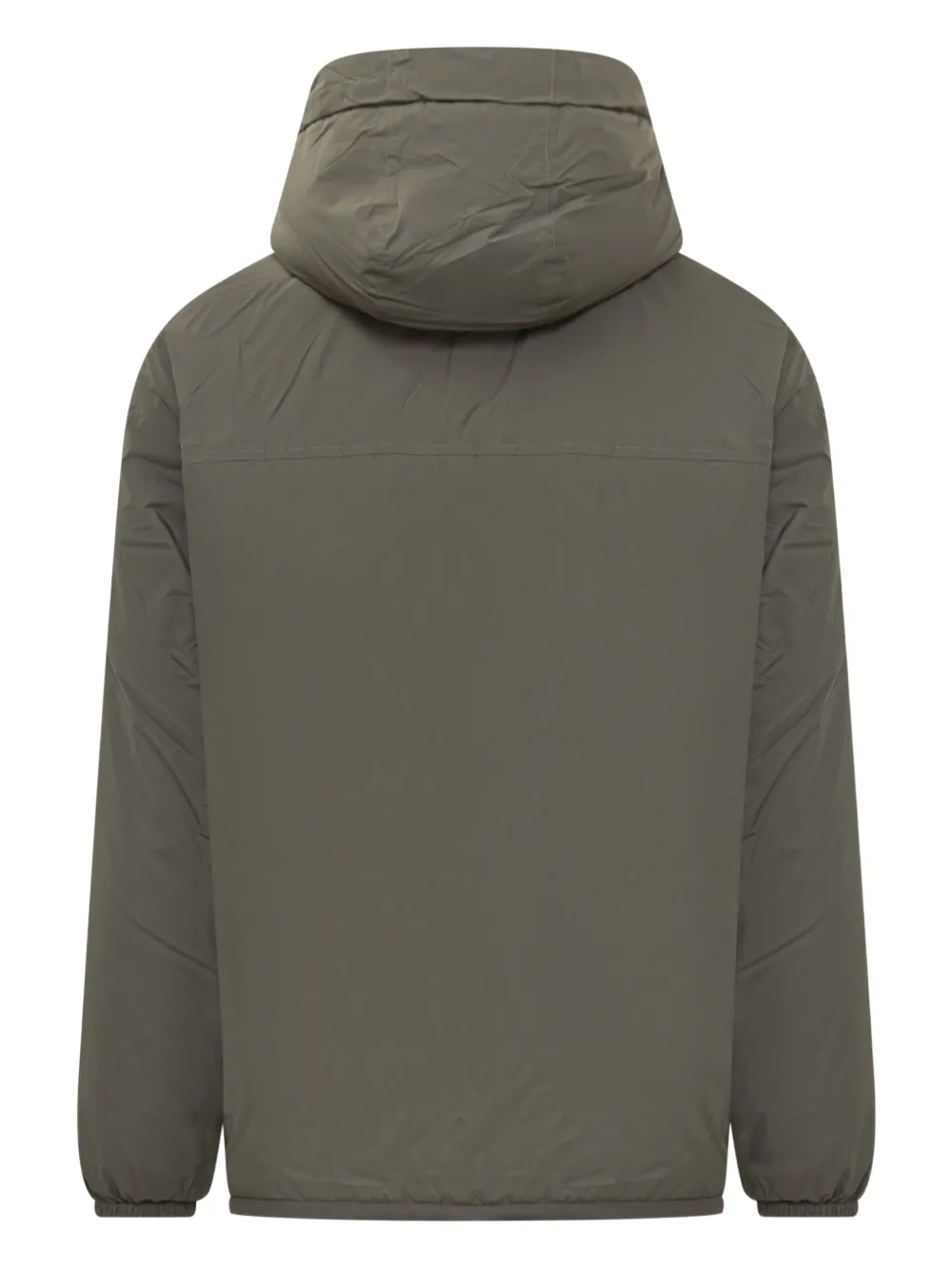 K-way Hooded Padded Jacket In Green