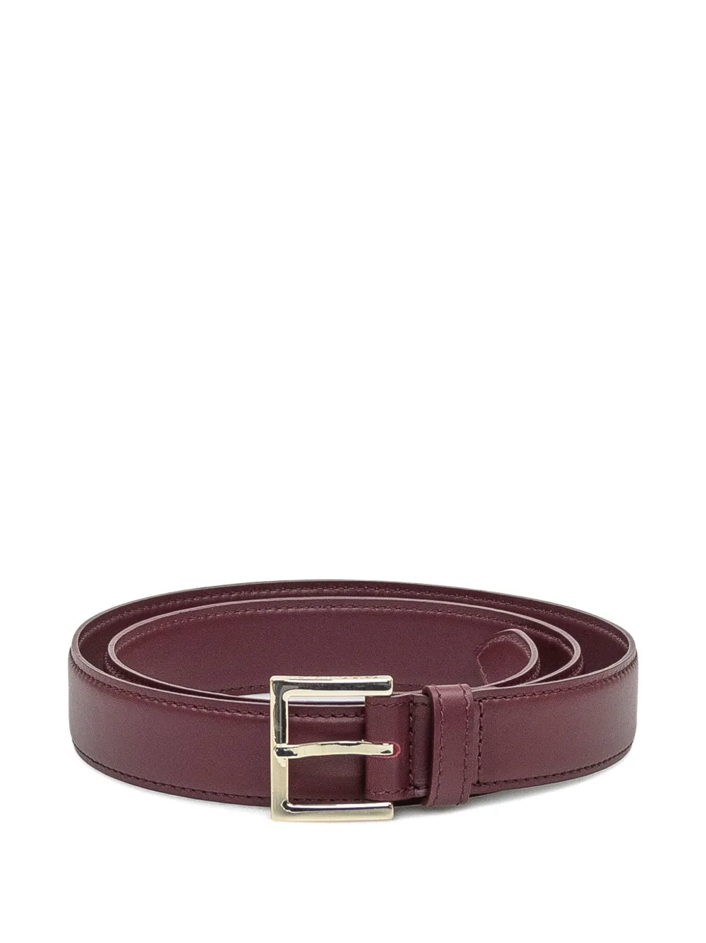 Orciani leather square-buckle belt | أحمر | Image 1