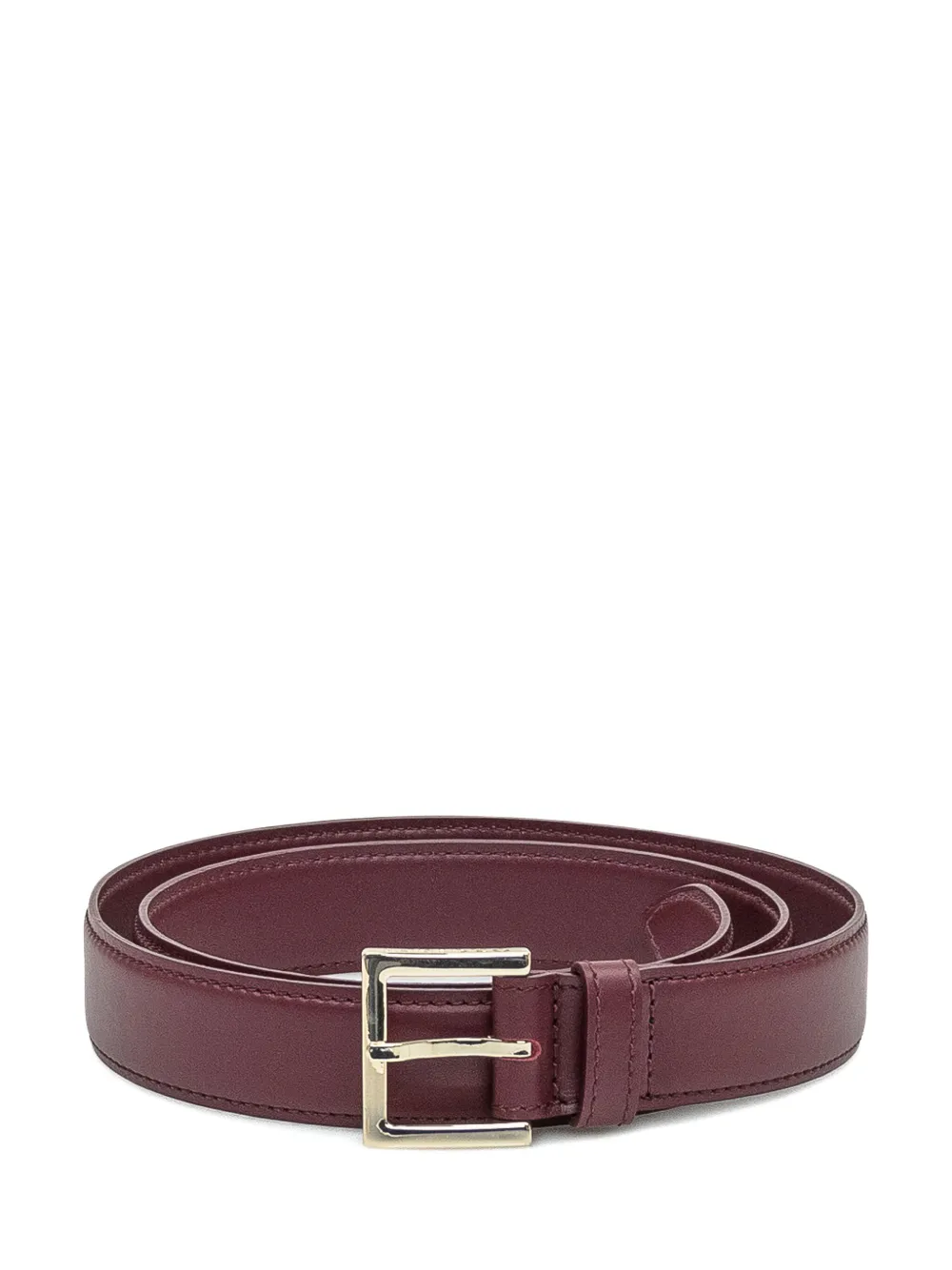 Orciani leather square-buckle belt - Rood