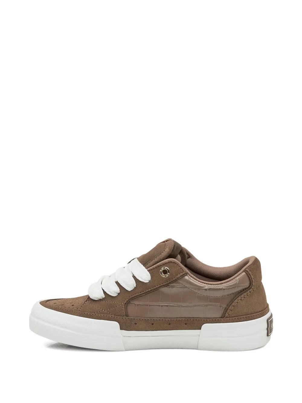 AMIRI croc-debossed star sneakers Brown