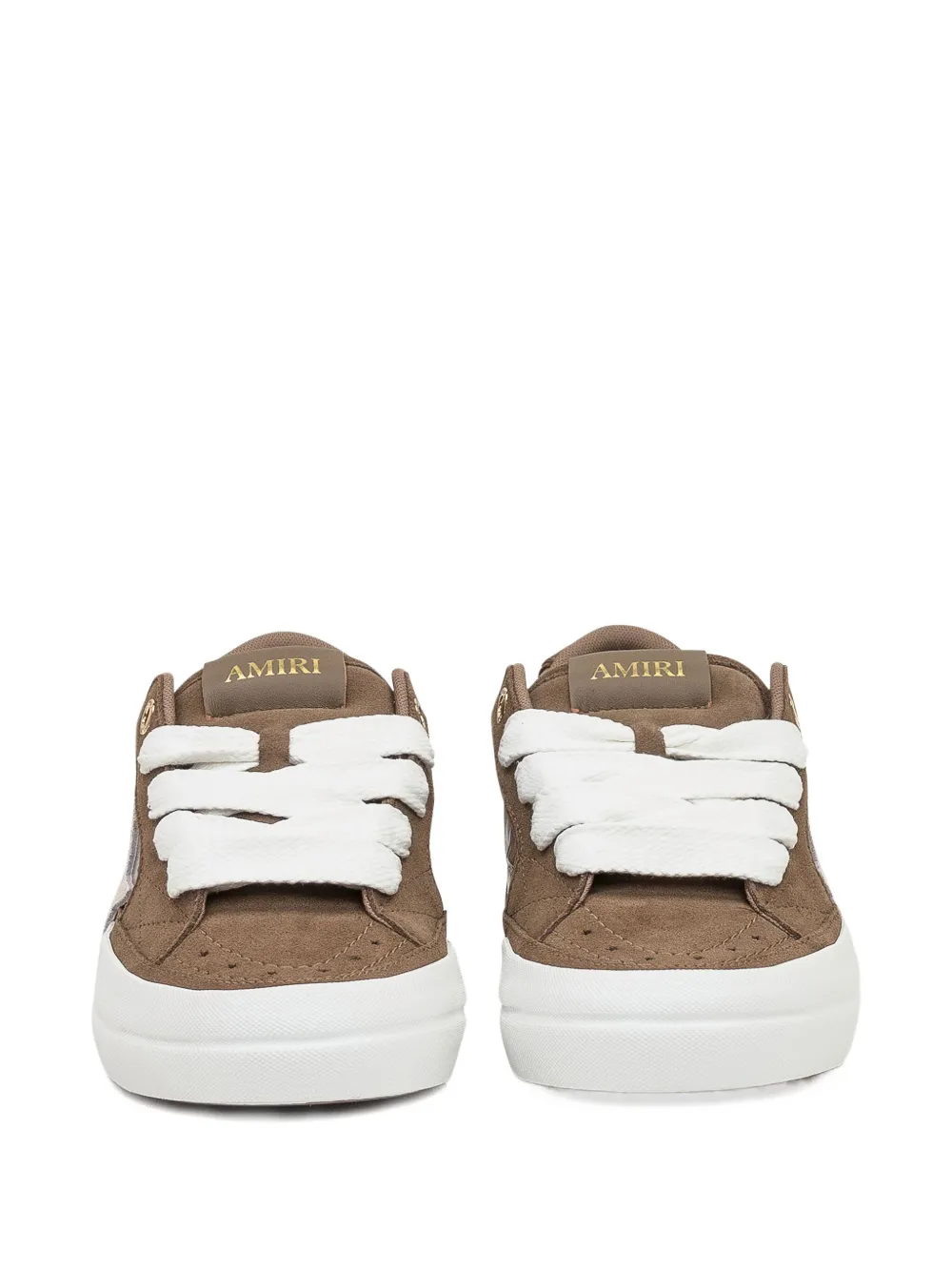 AMIRI croc-debossed star sneakers Brown
