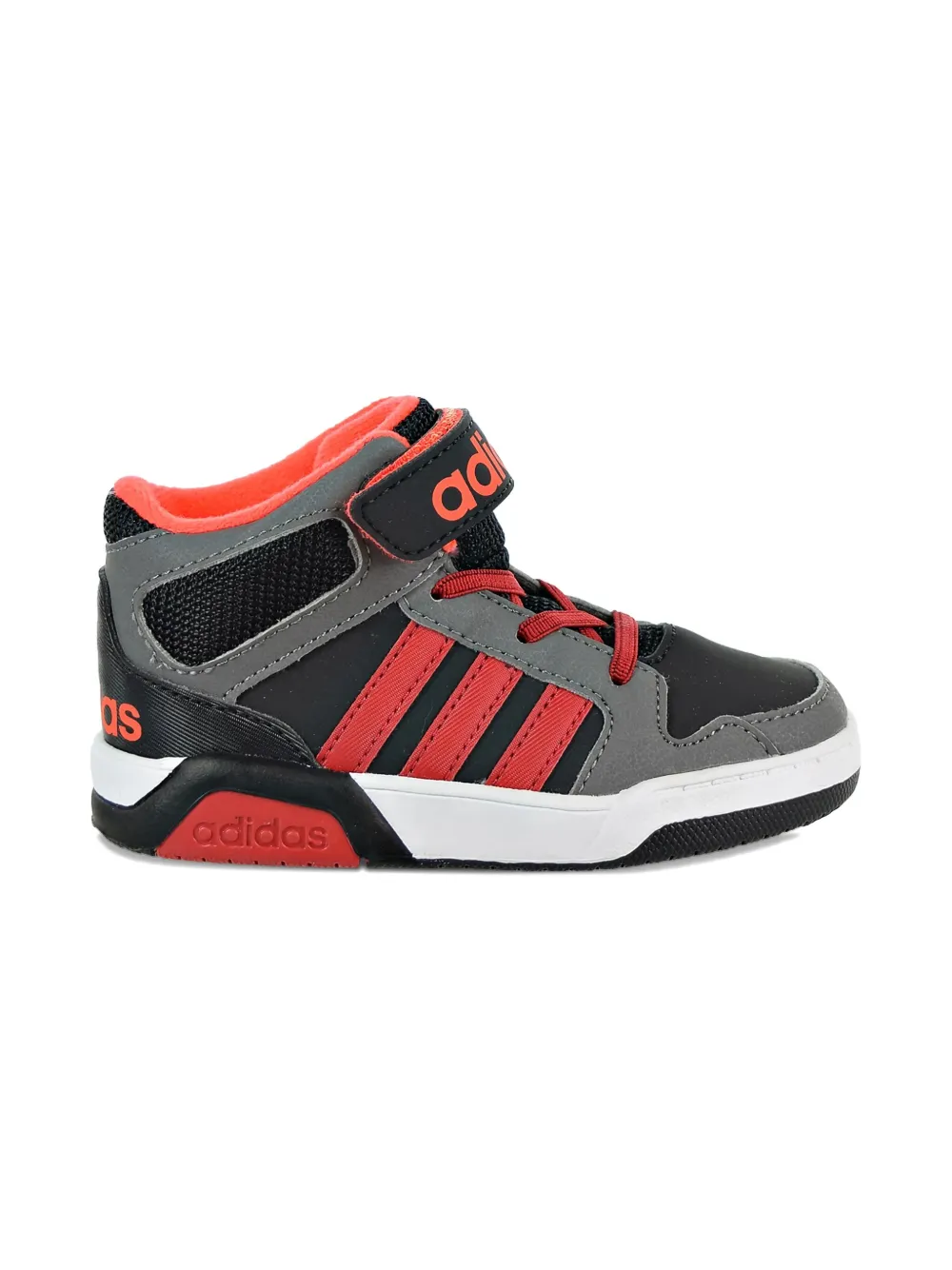 Adidas Kids BB9TIS Mid "Core Black Scarlet Solar Red" sneakers