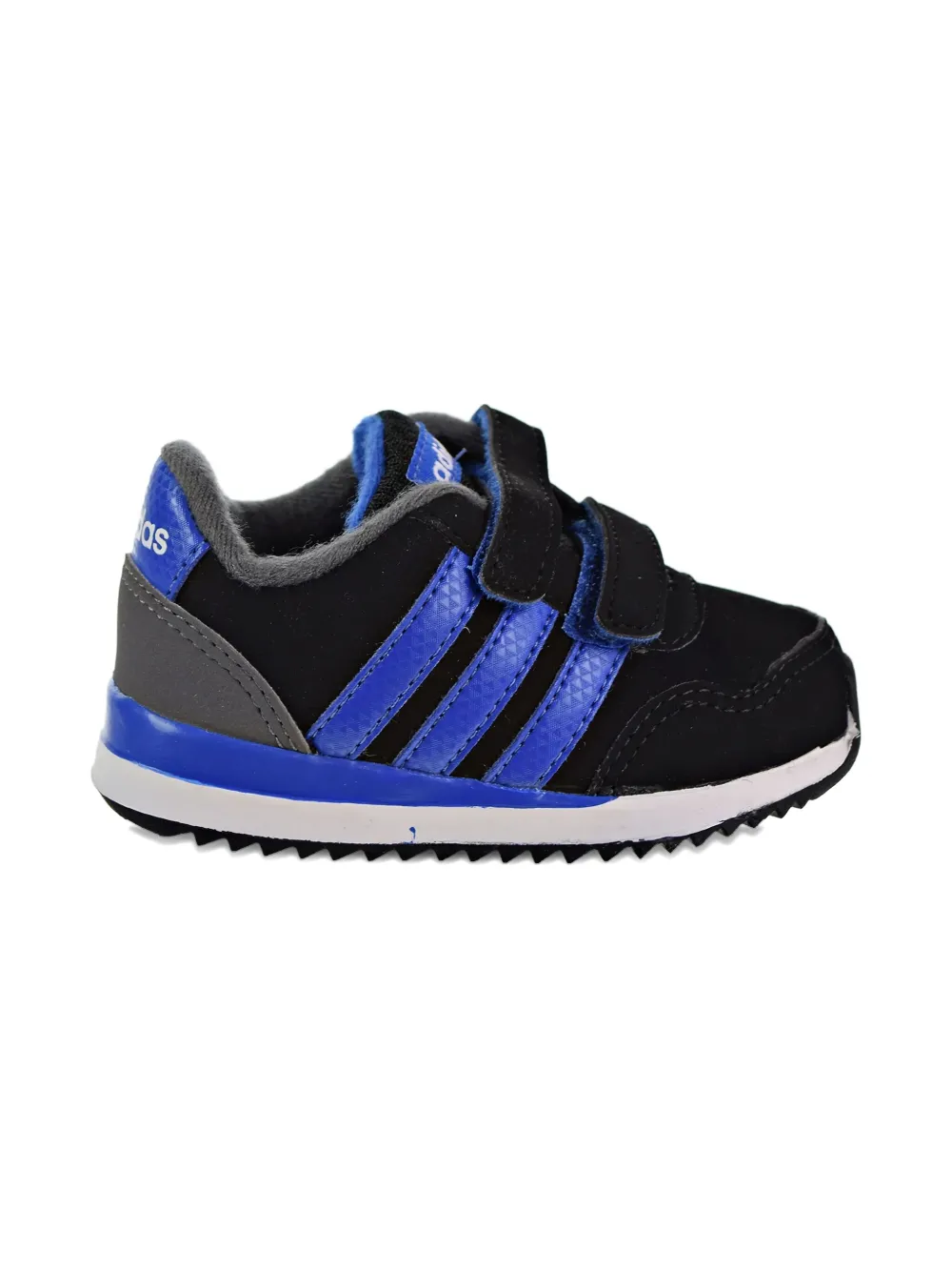 adidas Kids V Jog "Core Black Blue Grey" sneakers