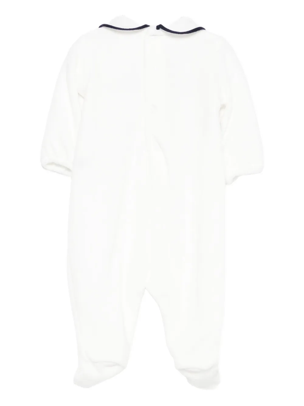 Little Bear merino wool pajamas - Wit
