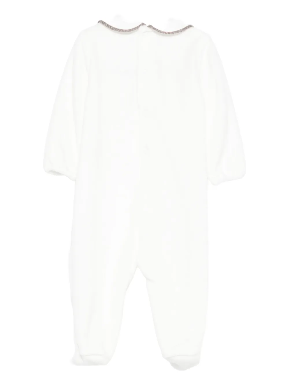 Little Bear peter-pan collar pyjamas - Wit