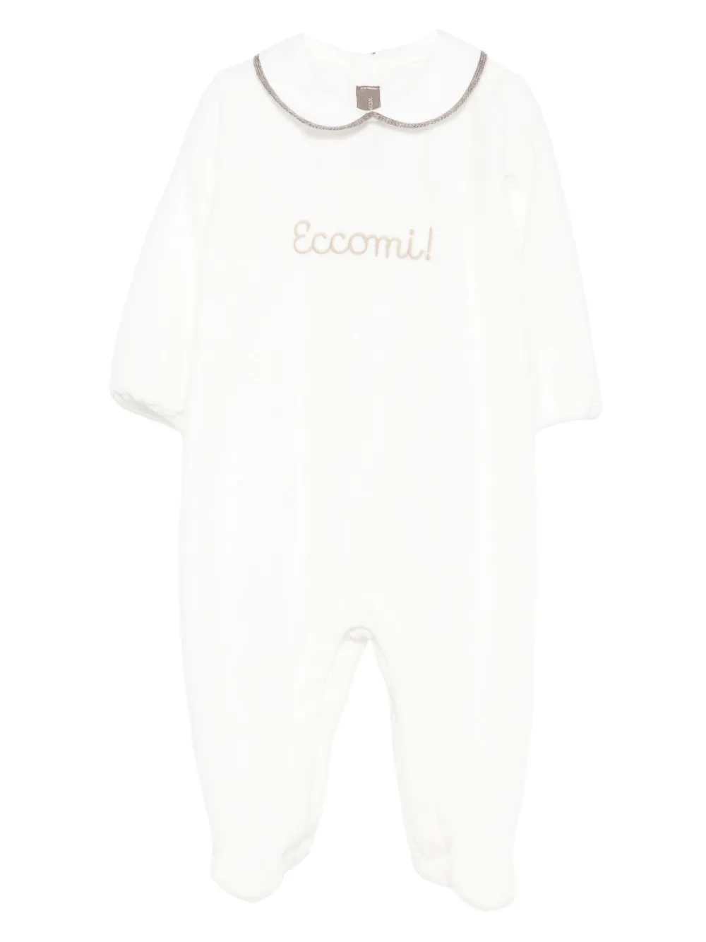 Little Bear pijama con cuello peter pan | blanco | Image 1