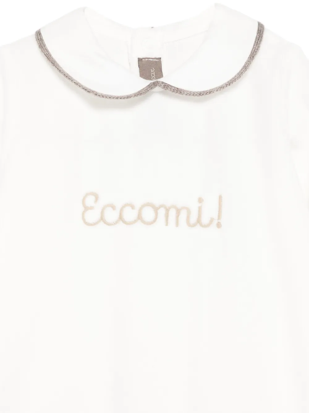 Little Bear Pyjama met peter pan kraag Wit