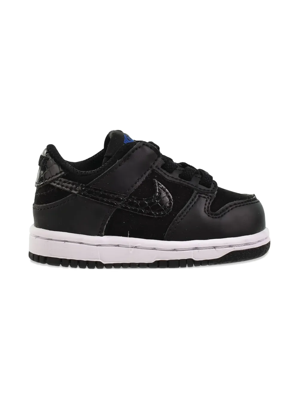 Nike Kids Dunk Low SE "Black Black White Game Royal" sneakers Zwart