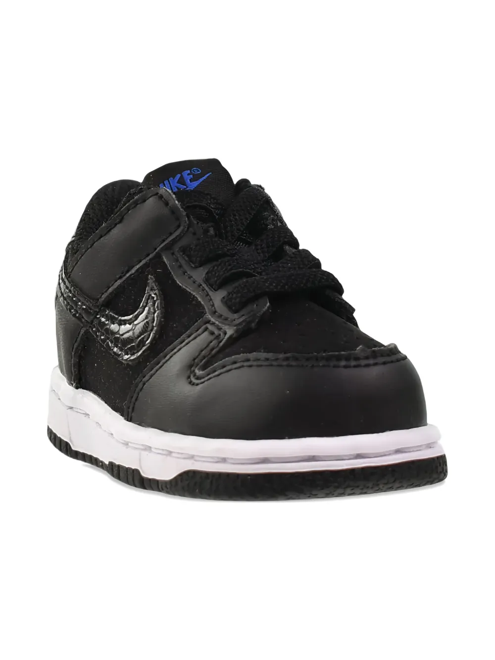 Nike Kids Dunk Low SE "Black Black White Game Royal" sneakers