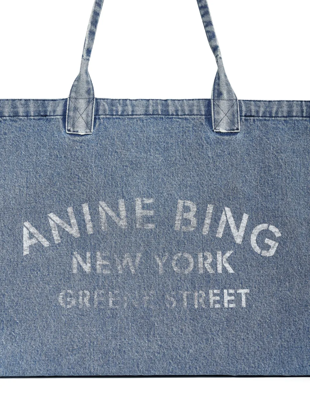 Anine Bing Leo Tote Bag In Blue