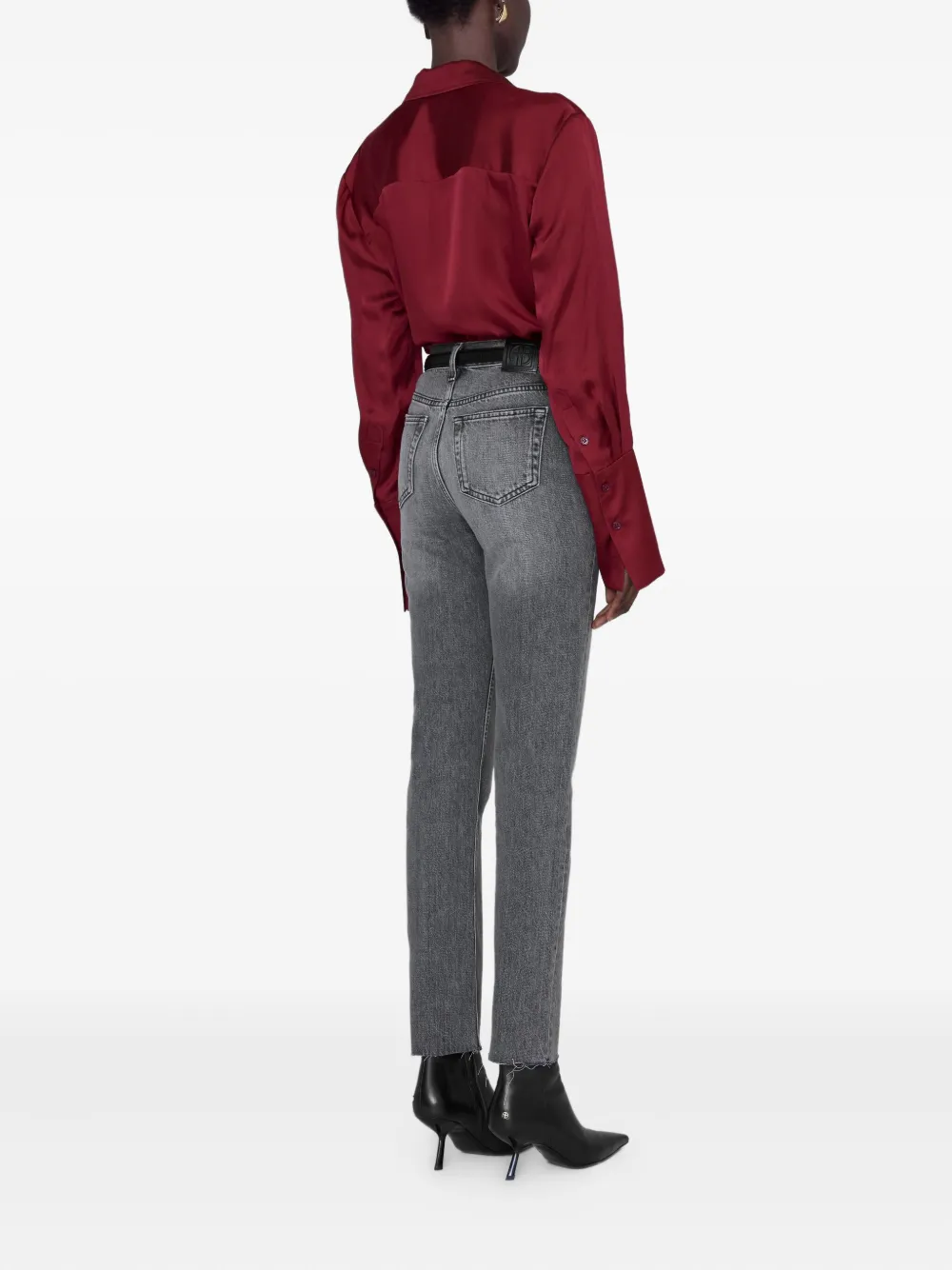 Anine Bing Amanda Shirt In Red