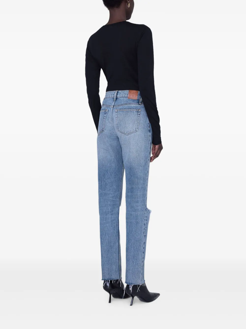 ANINE BING Sylvie T-shirt met lange mouwen Zwart