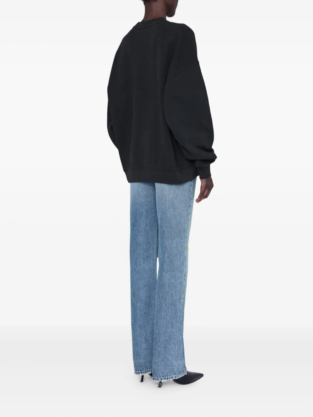 Anine Bing Miles Sweatshirt In Black