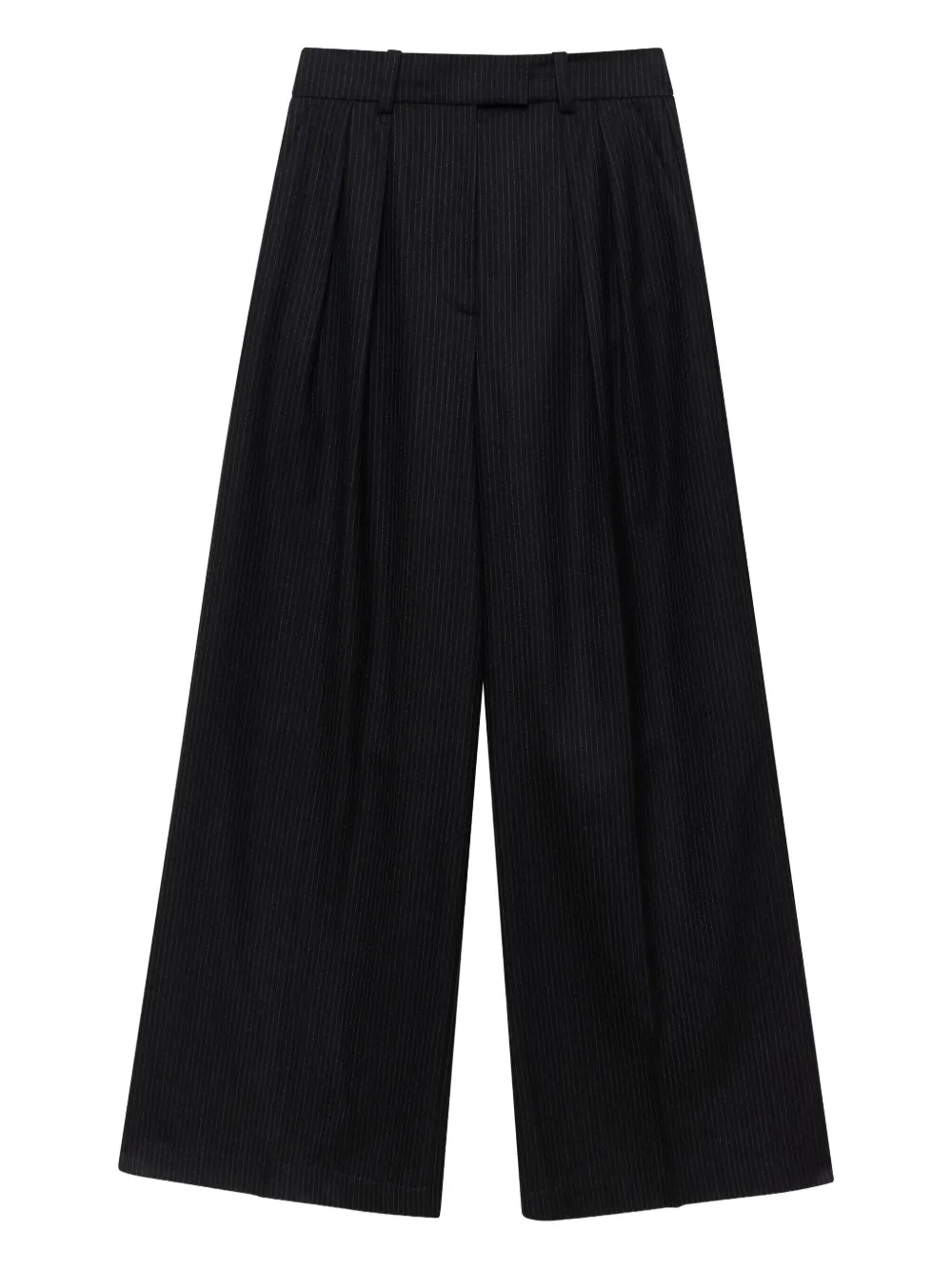 Anine Bing Lou Palazzo Trousers In Black
