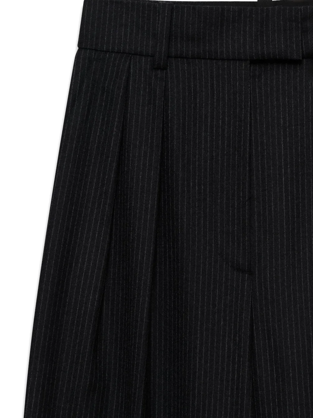 Anine Bing Lou Palazzo Trousers In Black
