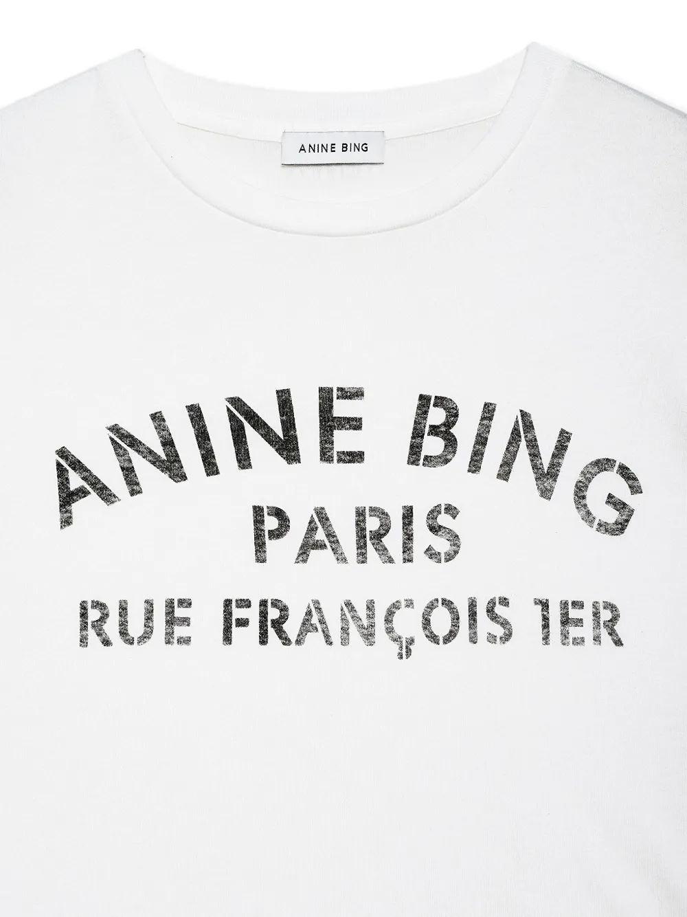 Anine Bing Logo-print T-shirt In White