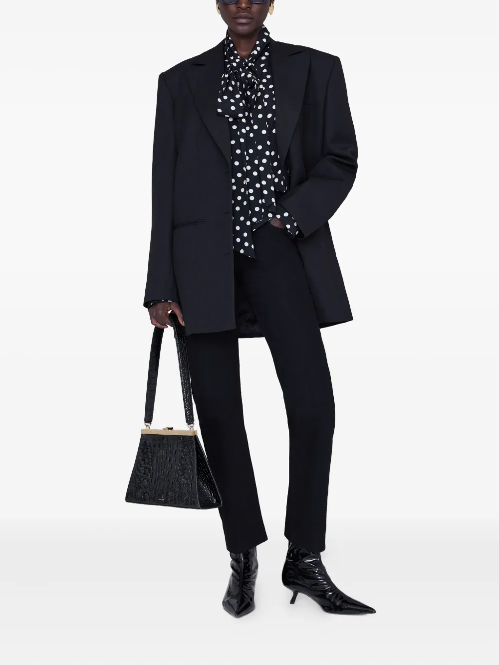 Anine Bing Ruby Blouse In Black
