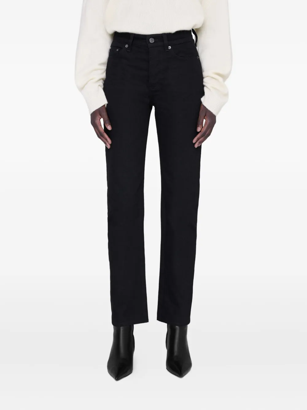 ANINE BING Bruno straight jeans Zwart