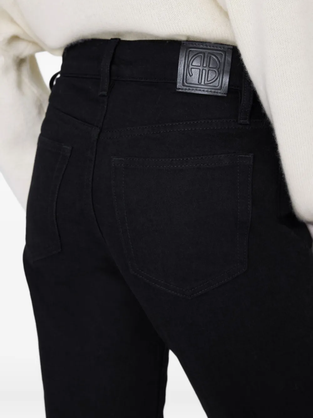 ANINE BING Bruno straight jeans Zwart