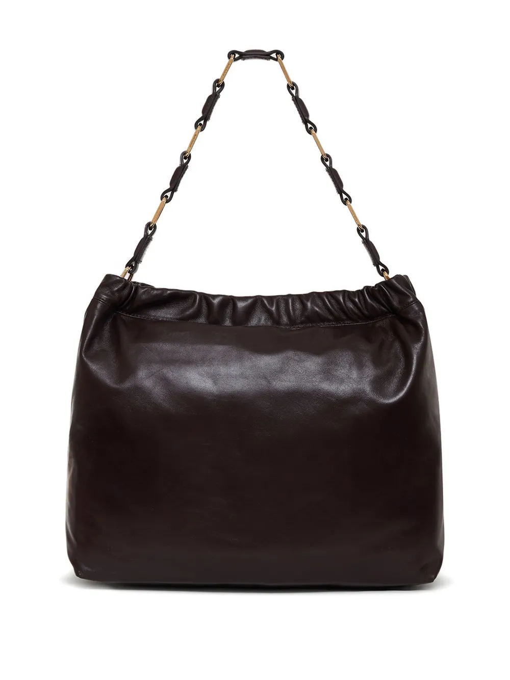 ANINE BING Kate schoudertas met logo-reliëf Rood