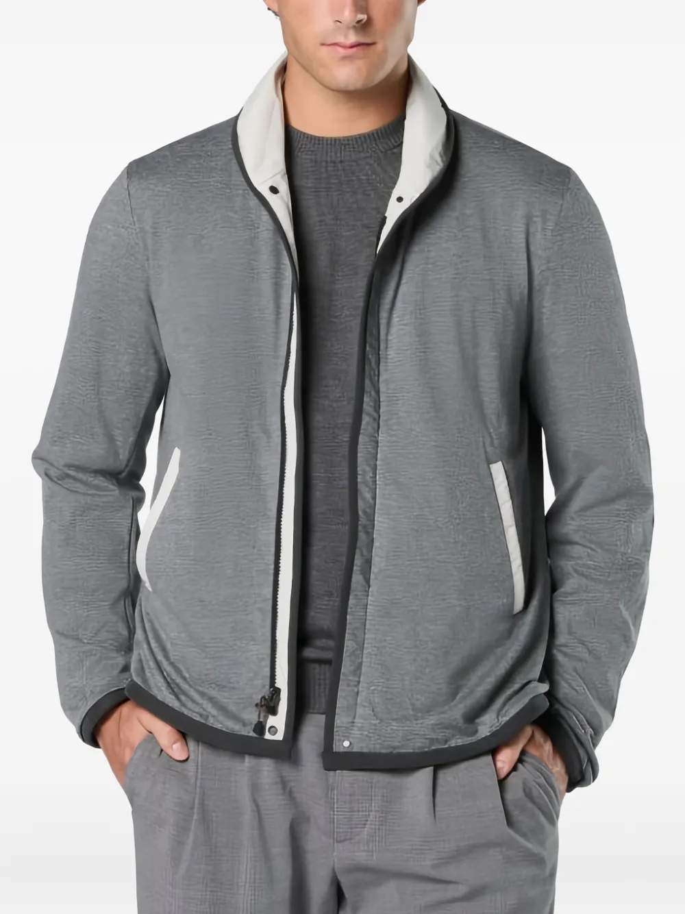  Sease Reversible Zip-front Jacket - Grey 