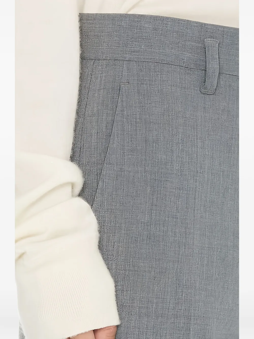 The Row Taliesin Virgin Wool Trousers In Gray
