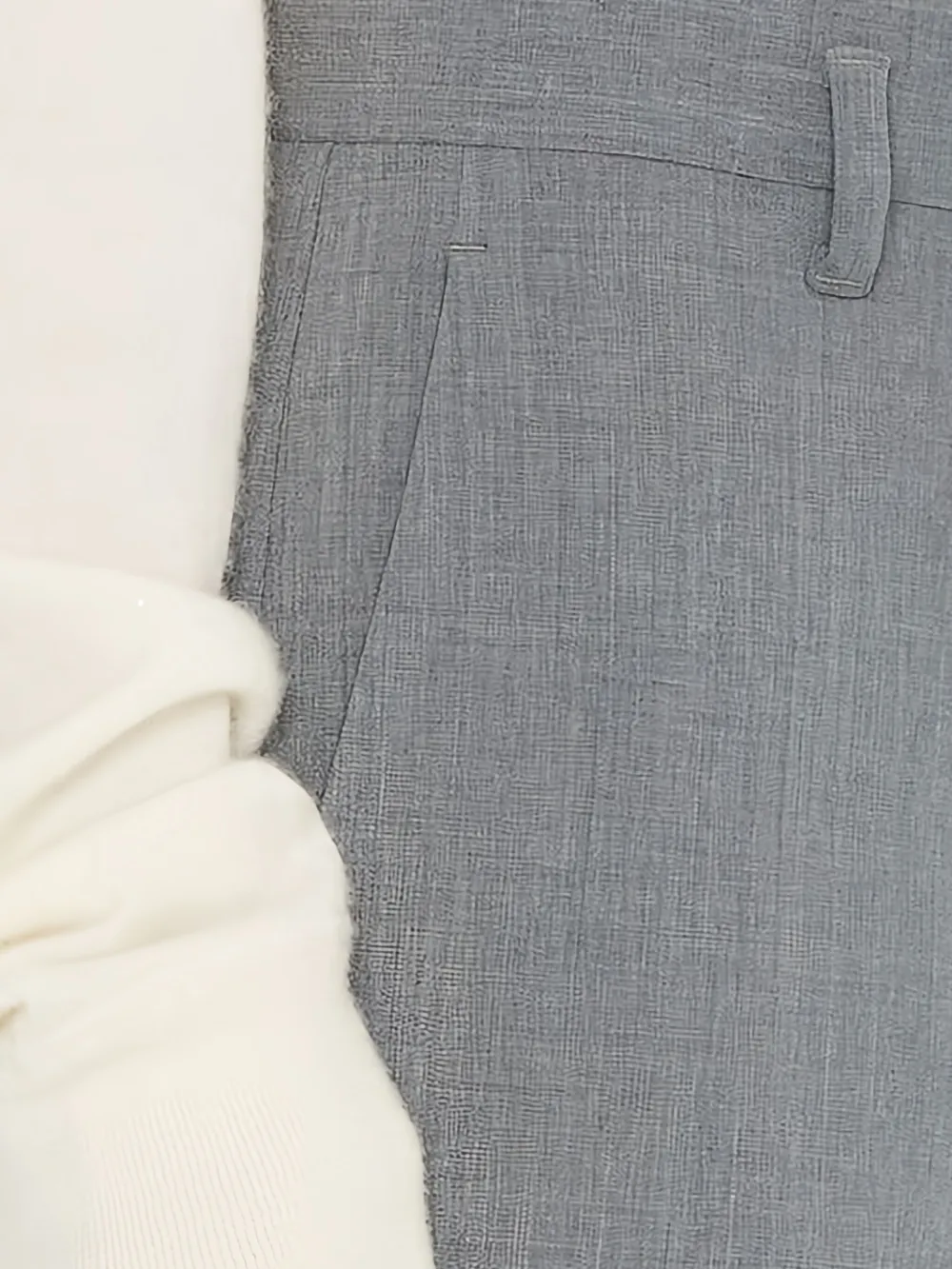 The Row Wollen broek met rits Grijs