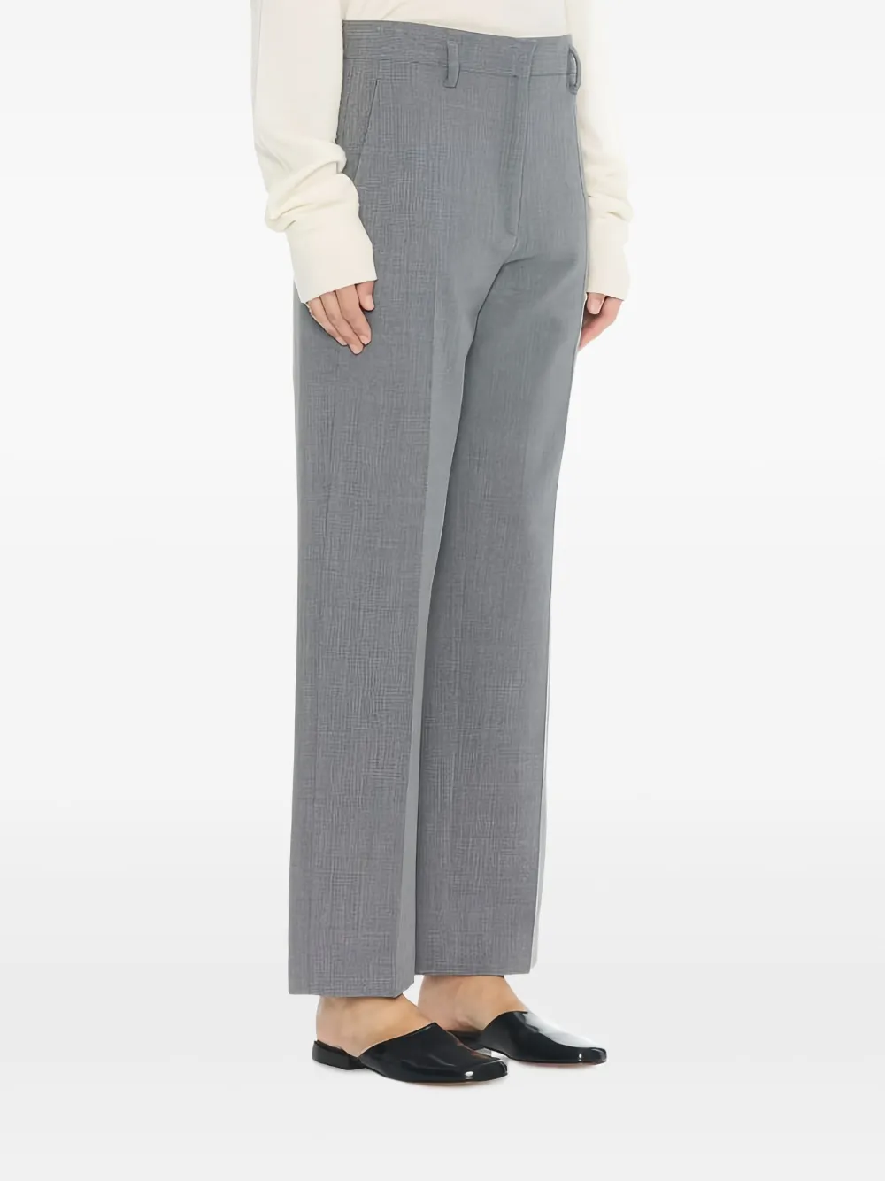 The Row Wollen broek met rits - Grijs