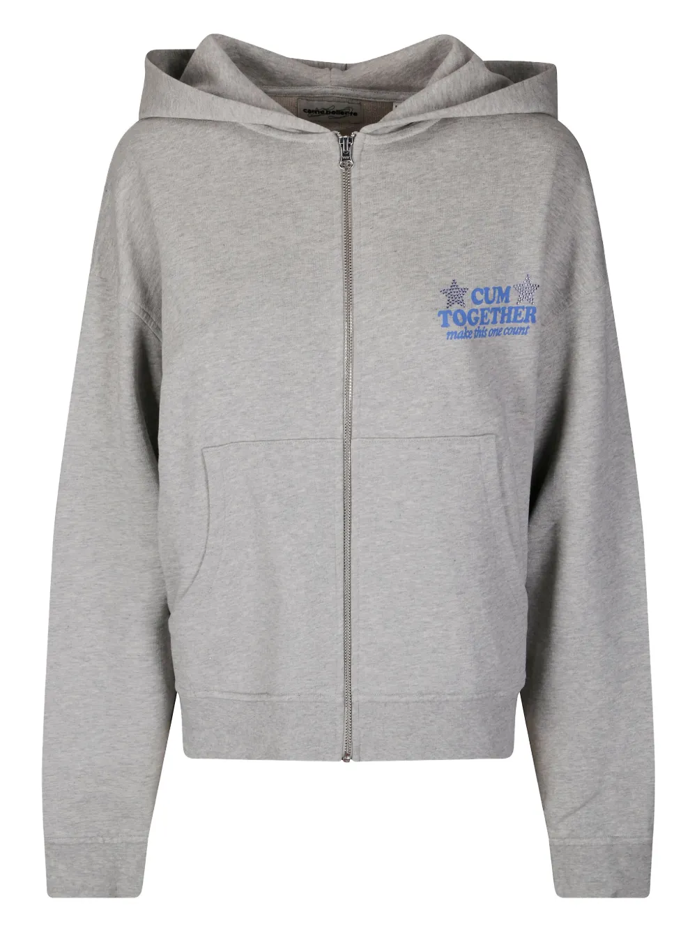CARNE BOLLENTE Cum-munity Values hoodie | Grey | Image 1