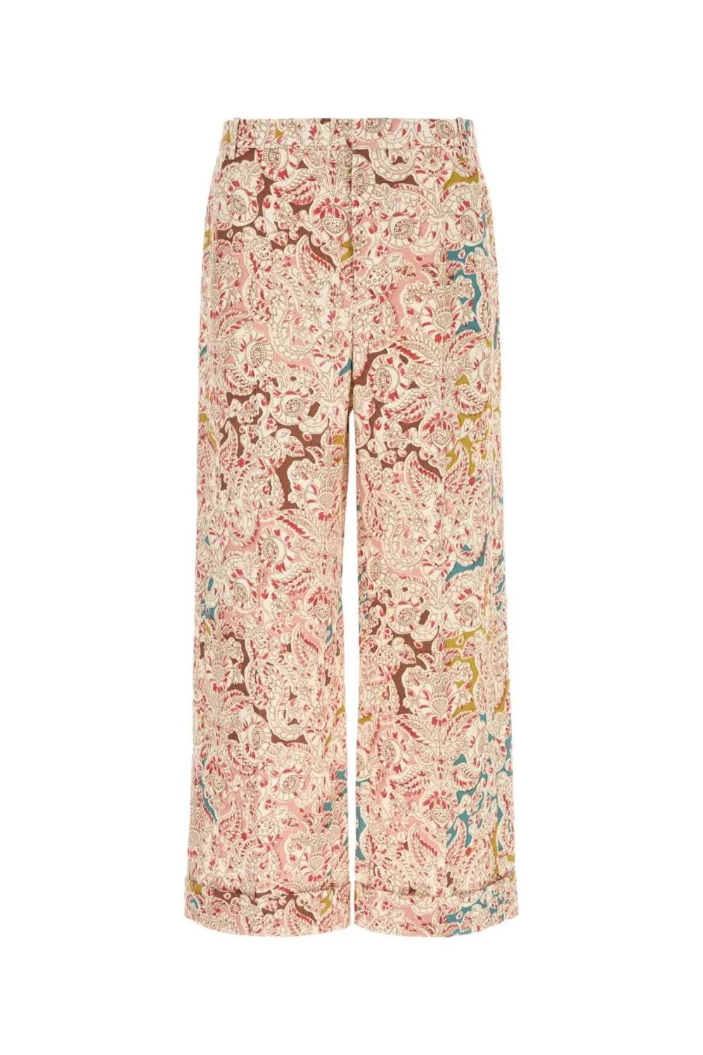 Valentino Garavani paisley-print hemp trousers | Pink | Image 1