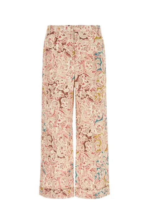 Valentino Garavani paisley-print hemp trousers