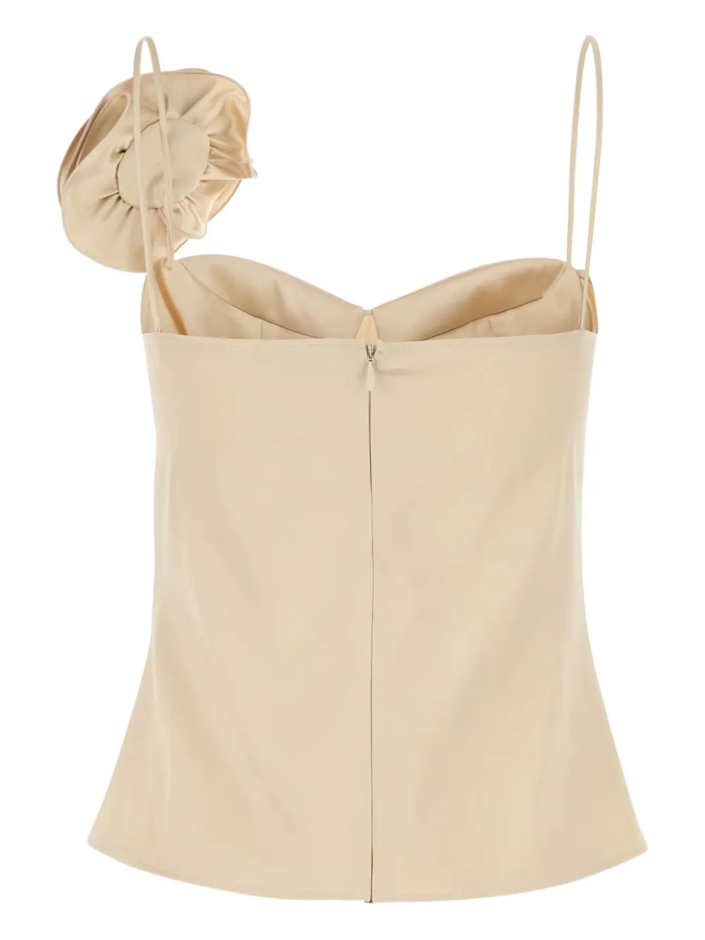 Magda Butrym rose-appliqué satin top | Vests & Tank Tops | Image 2
