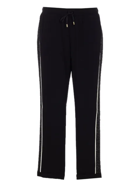 LIU JO metallic-panelling drawstring track pants