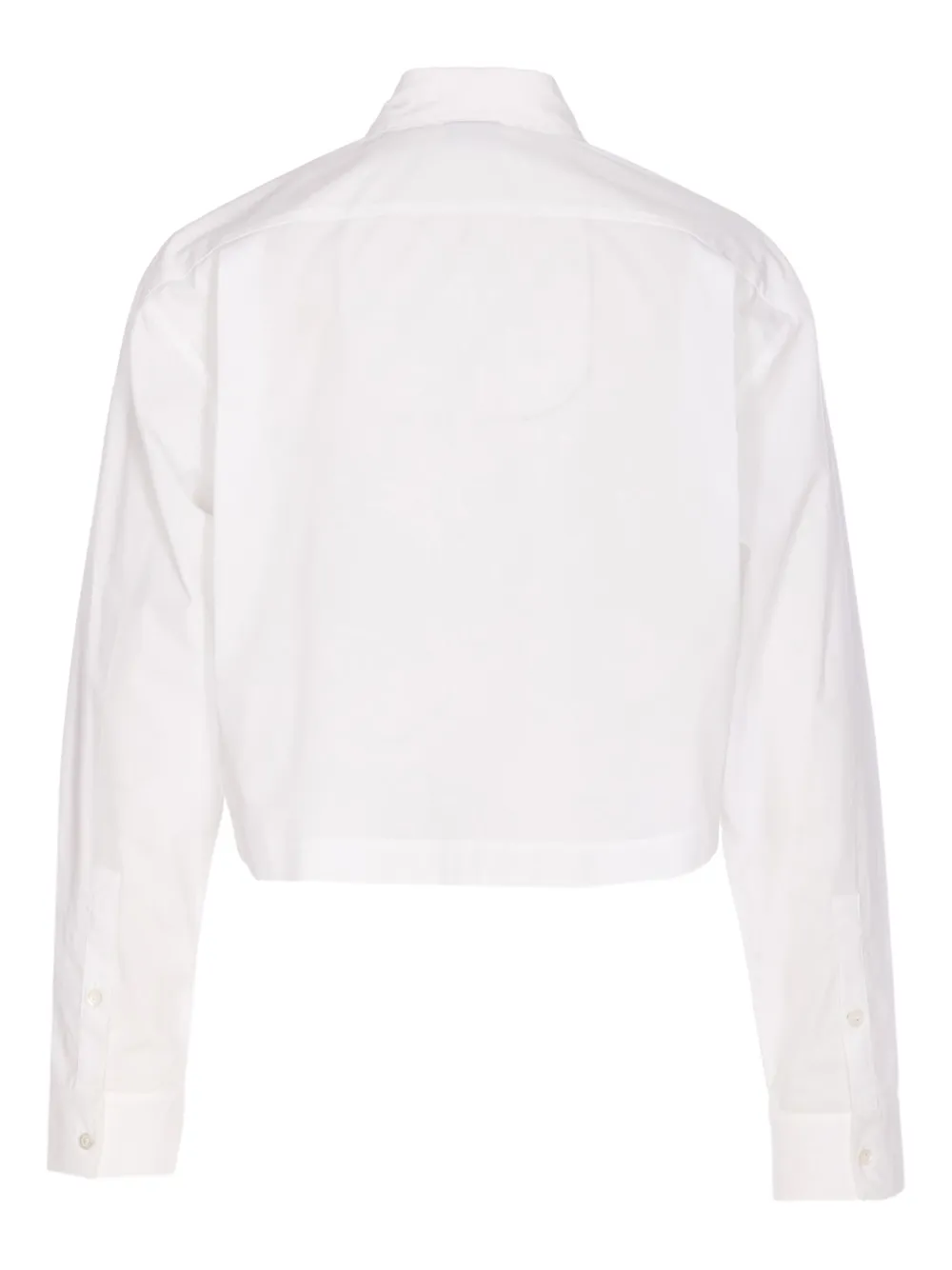 PINKO Cropped blouse verfraaid met kristallen - Wit